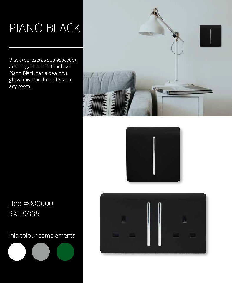 Piano Black Wiring Accessories Trendi Decorative Screwless Piano Black Wiring Accessories Trendi Decorative Screwless